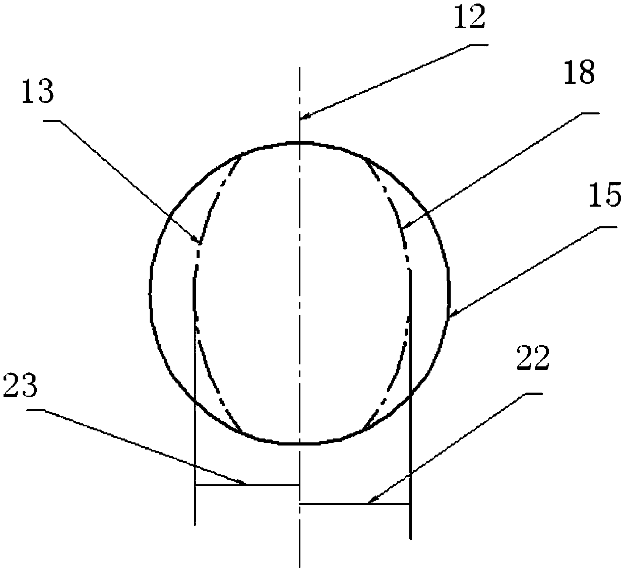 A non-contact measurement method for measuring the diameter of deep and small holes by combining images