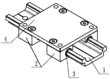 Modular sliding device and use method thereof