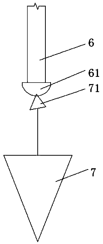 Mechanism for measuring depth of hole in pile foundation