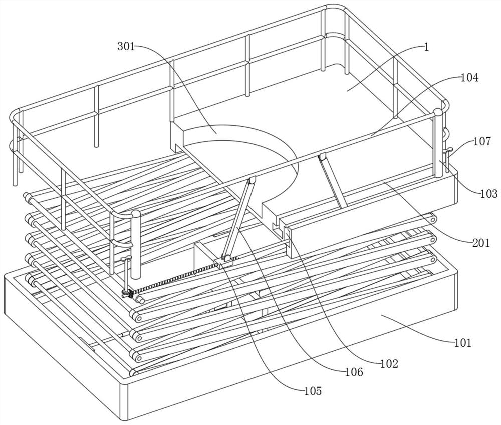 Integral operation platform for high-rise fabricated building