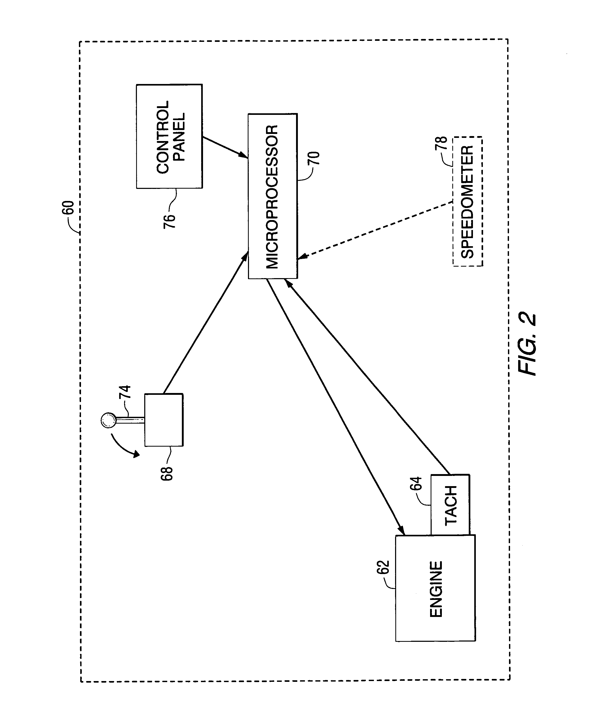 Acceleration control system for a marine vessel