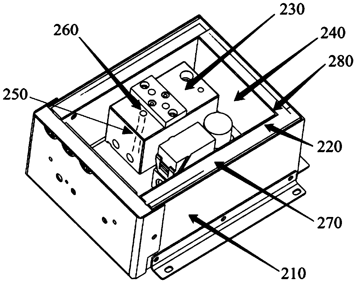 Disclosed are heating device and thermal conductivity detector