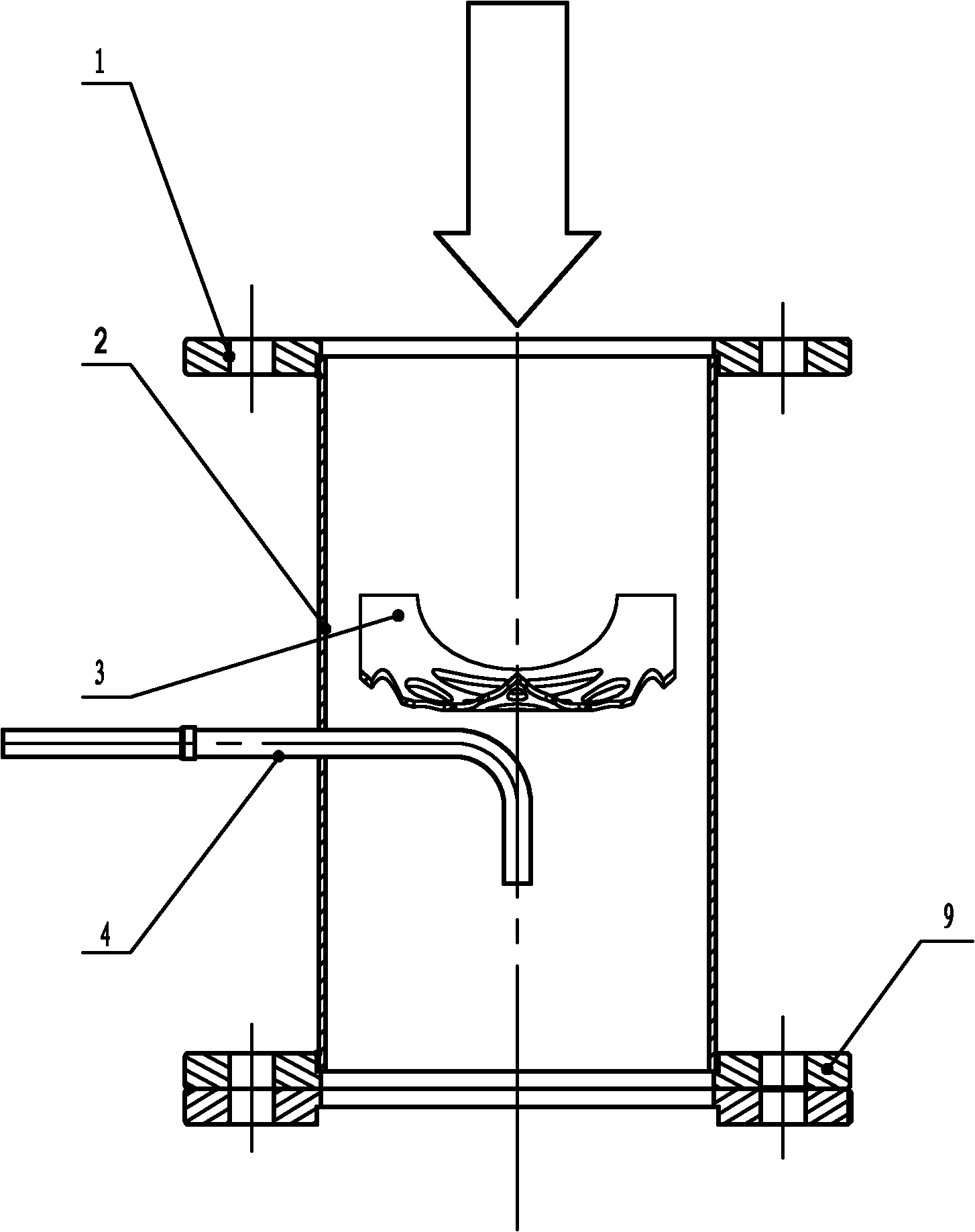 Static mixer for diesel engine urea selective catalytic reduction device