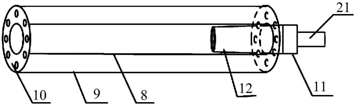 Tube furnace test device capable of dynamically collecting metal vapor