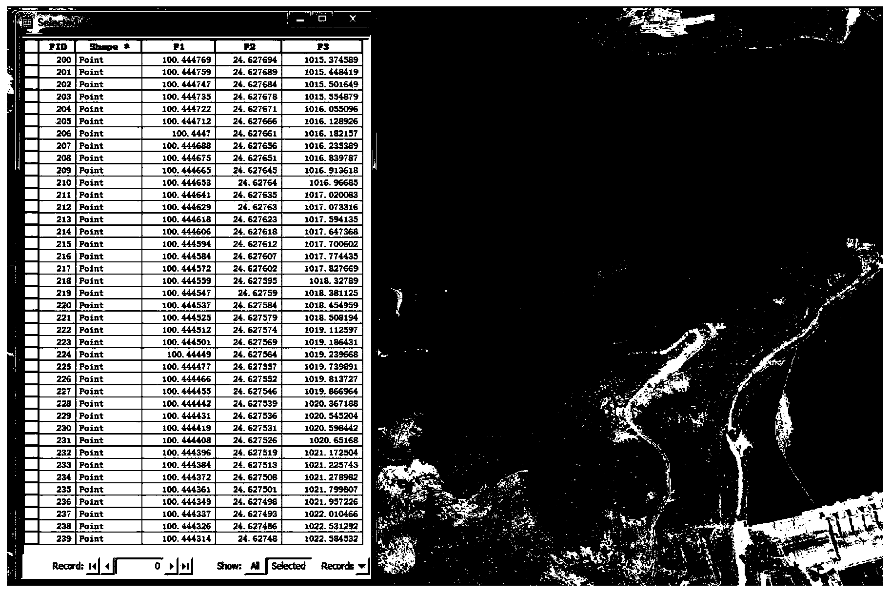 Method and system for visualizing dynamic water area by matching with real three-dimensional environment