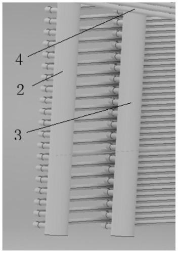 Coil pipe type heat absorber with internal thread pipe