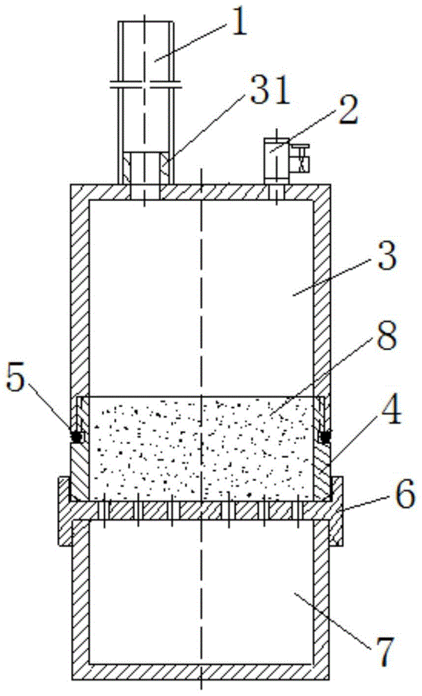 An anti-seepage slurry material infiltration instrument for landfill