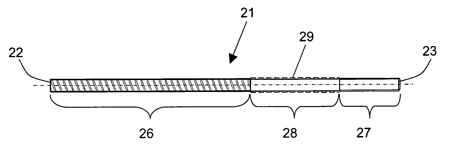 Anchor bar and arrangement for reinforcing existing components against punching shears with such anchor bar