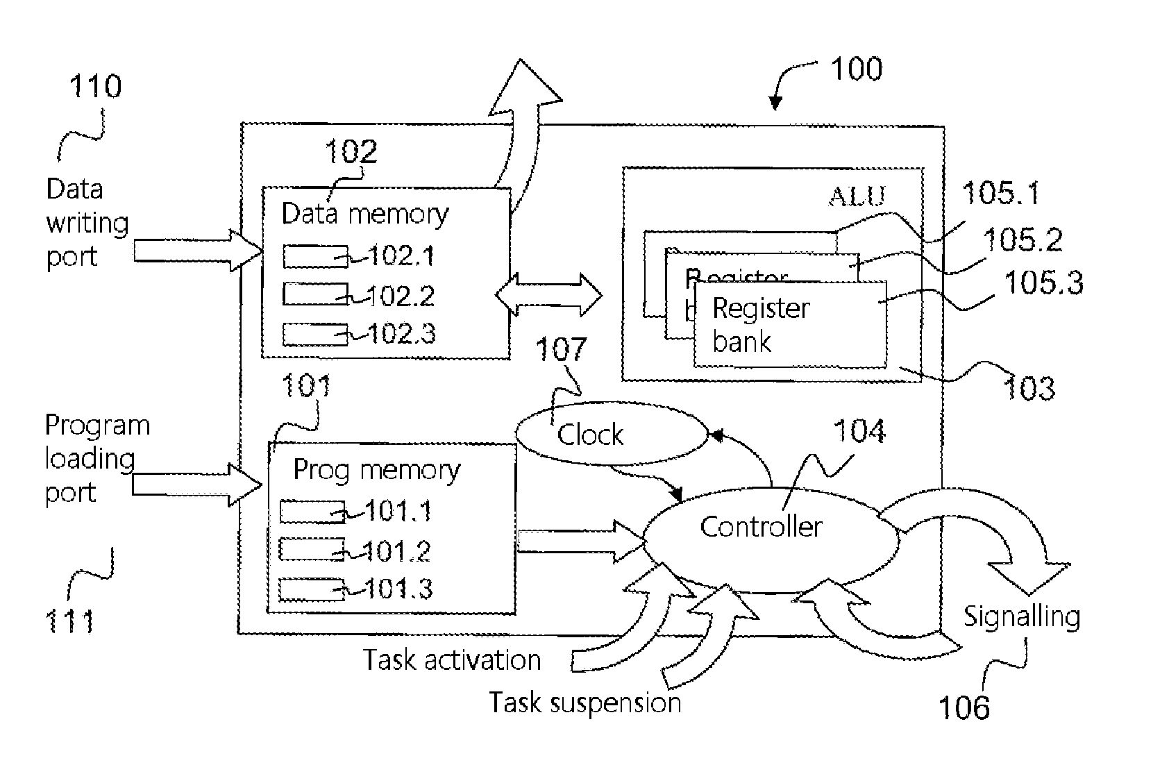 Processor on an Electronic Microchip Comprising a Hardware Real-Time Monitor