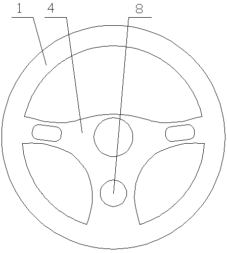 Anti-skid steering wheel for automobile