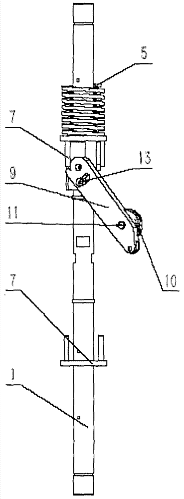 Six-arm roller centering device