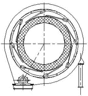 Rotary kiln thermal desorption device capable of uniformly heating materials