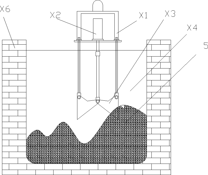 Zinc pot slag cleaning device