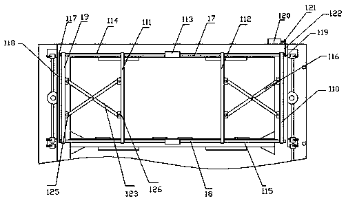 Storage yard goods shelf for intelligent port container loading and unloading system