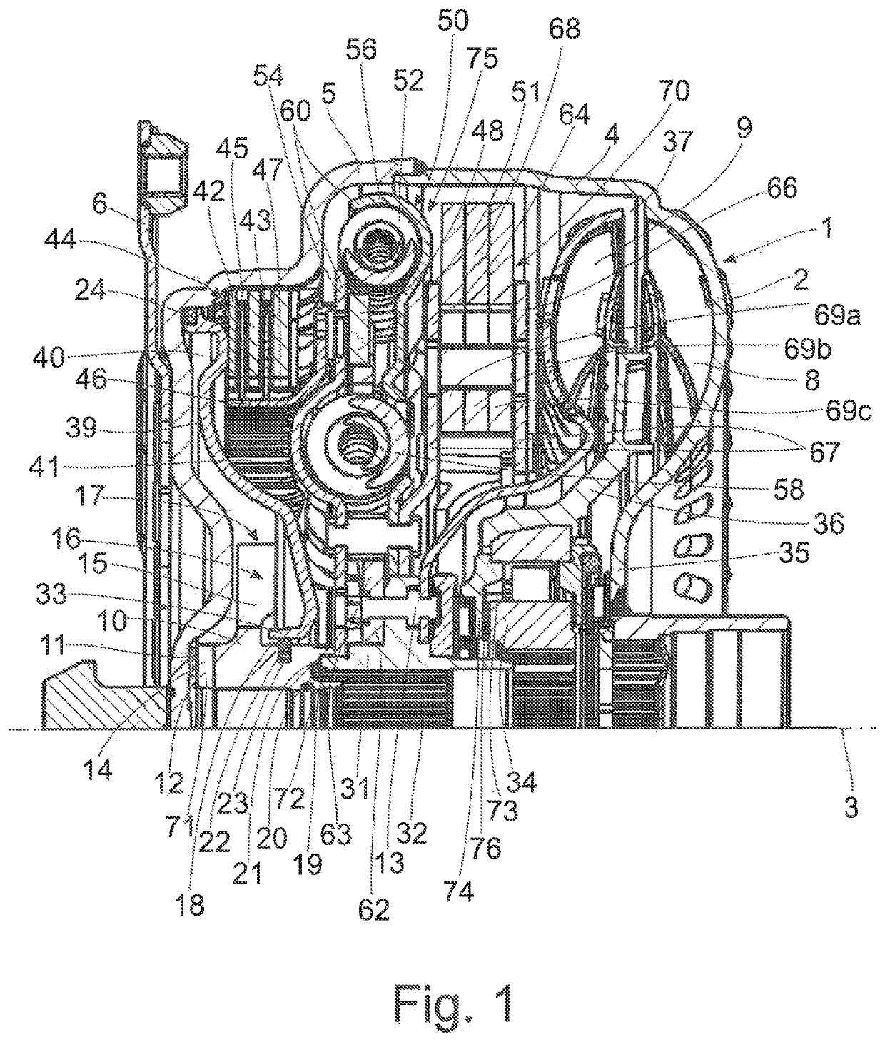 Hydrodynamic coupling arrangement