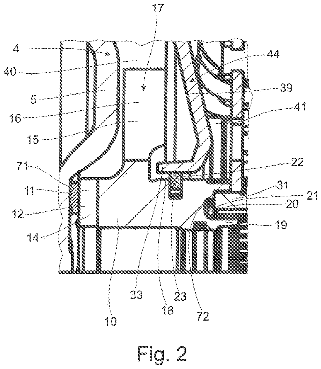 Hydrodynamic coupling arrangement