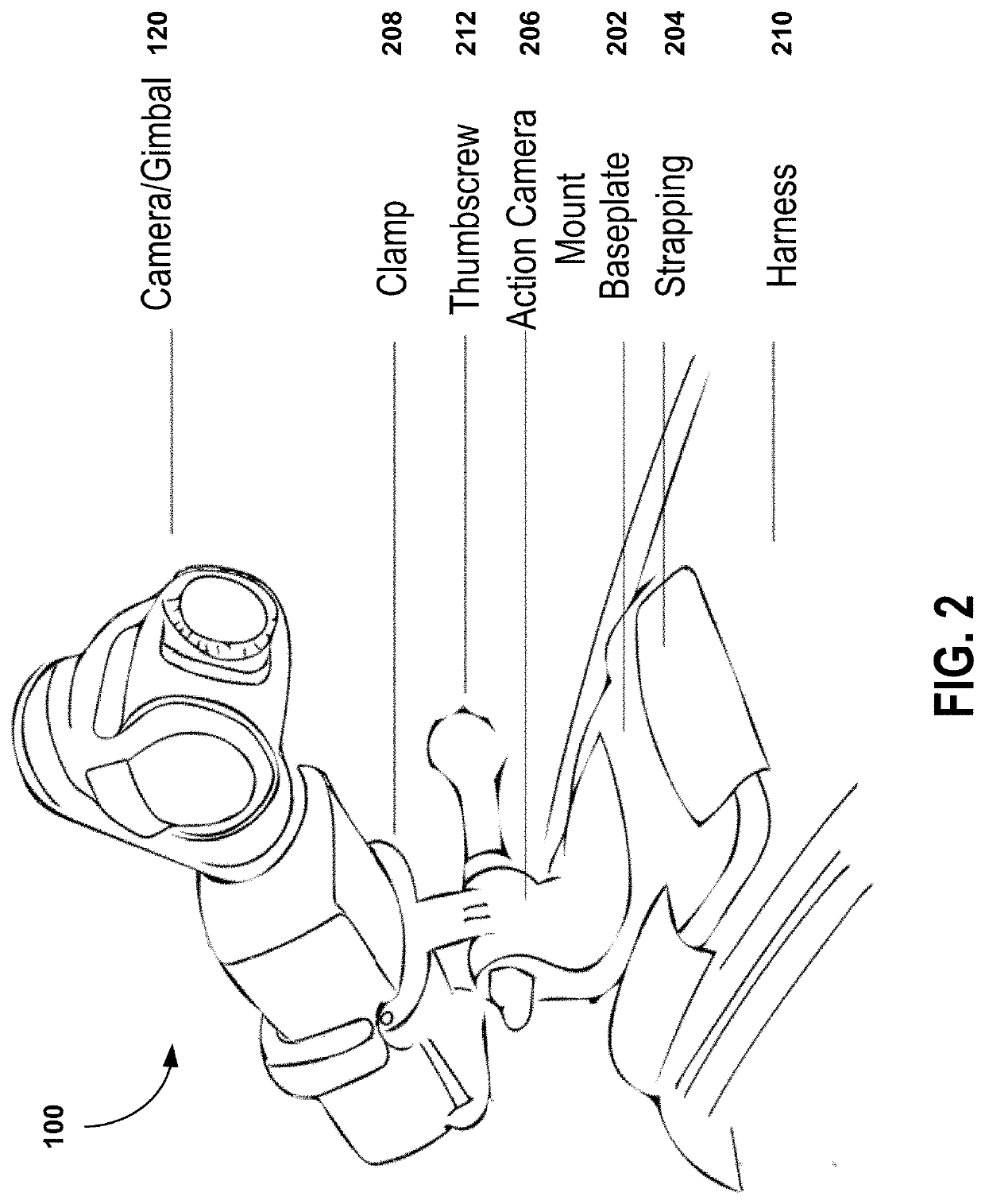 Body-mounted or object-mounted camera system