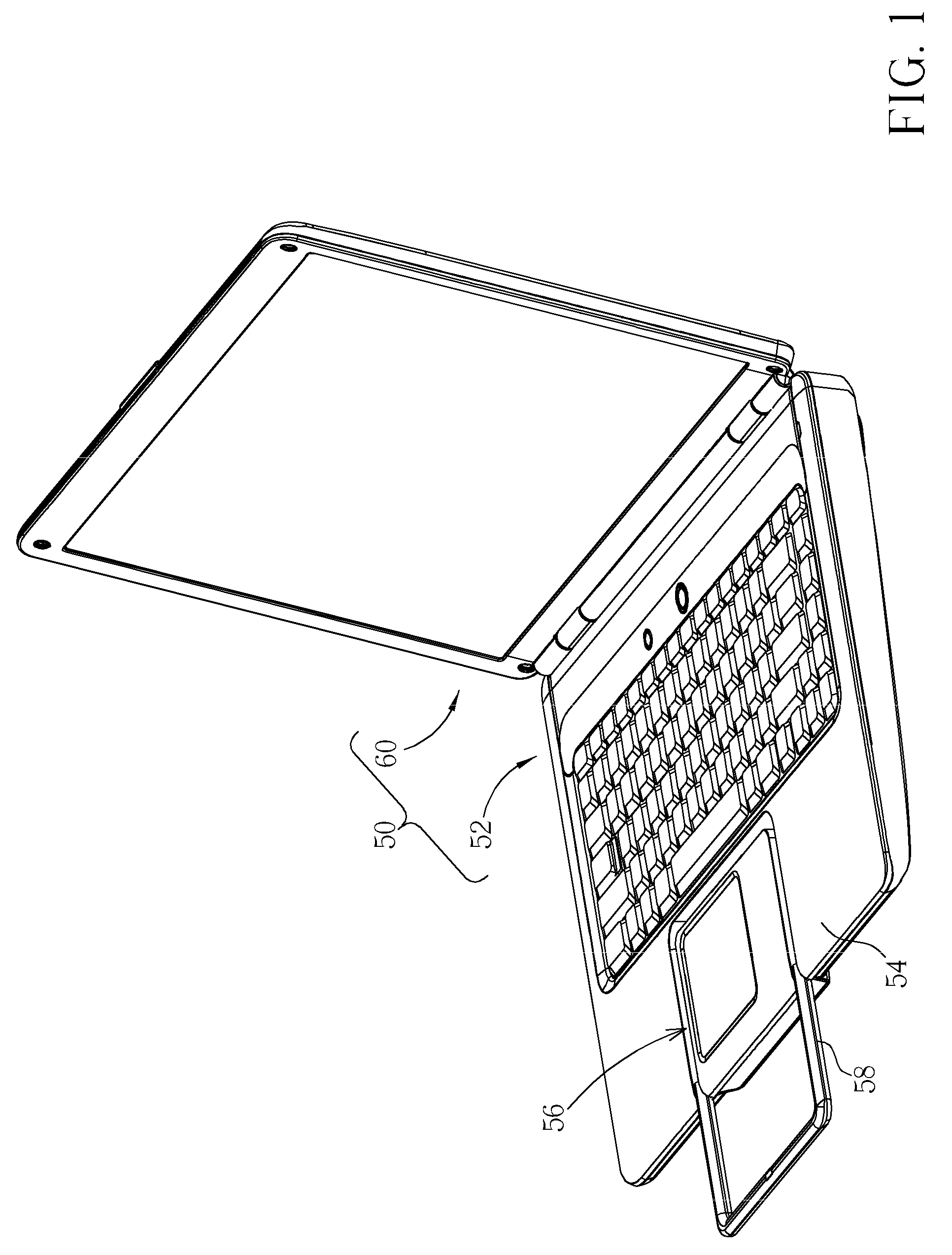 Portable computer with a rotary handle