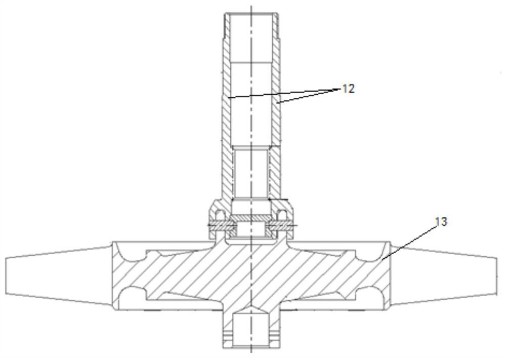 Spline shaft dismounting device