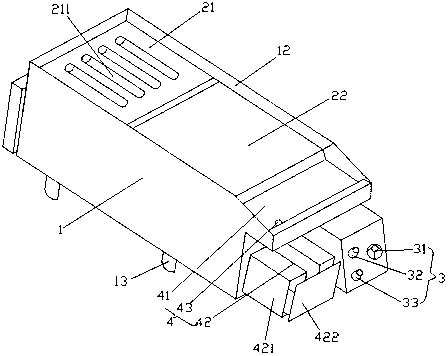 Hot dog shaping assembly and hot dog shaped by using hot dog shaping assembly