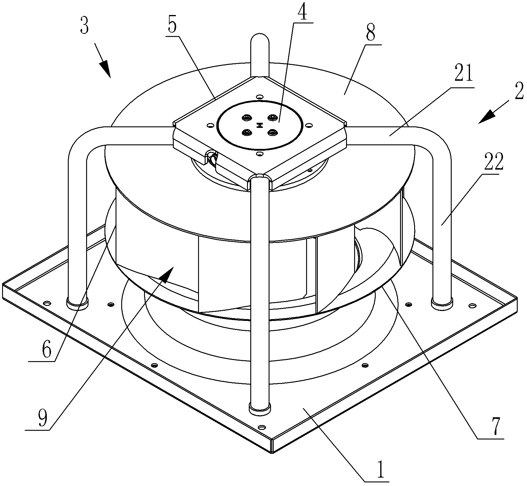 Small centrifugal fan