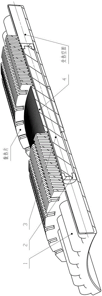 Radiating device of Stirling engine