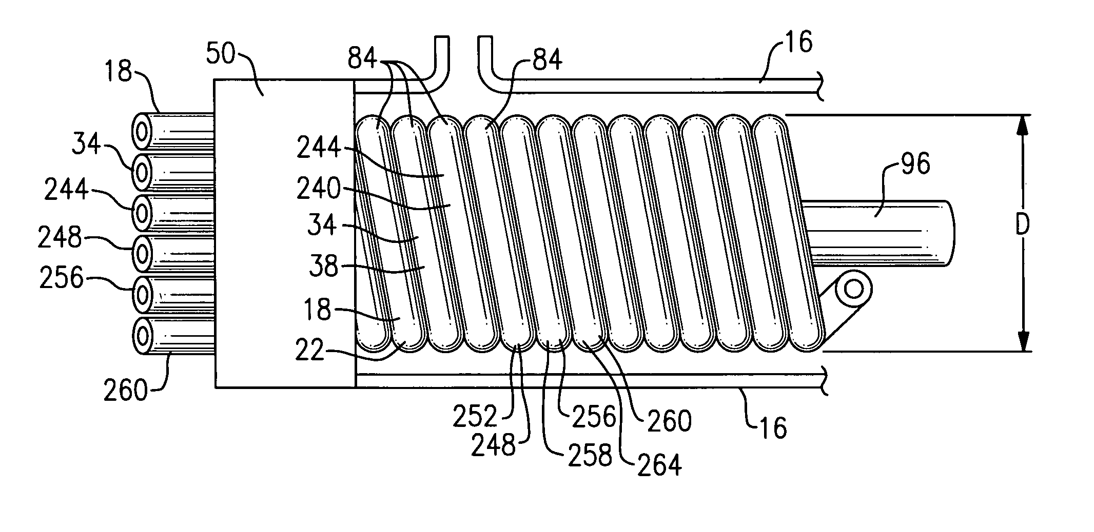 Multi-tube in spiral heat exchanger