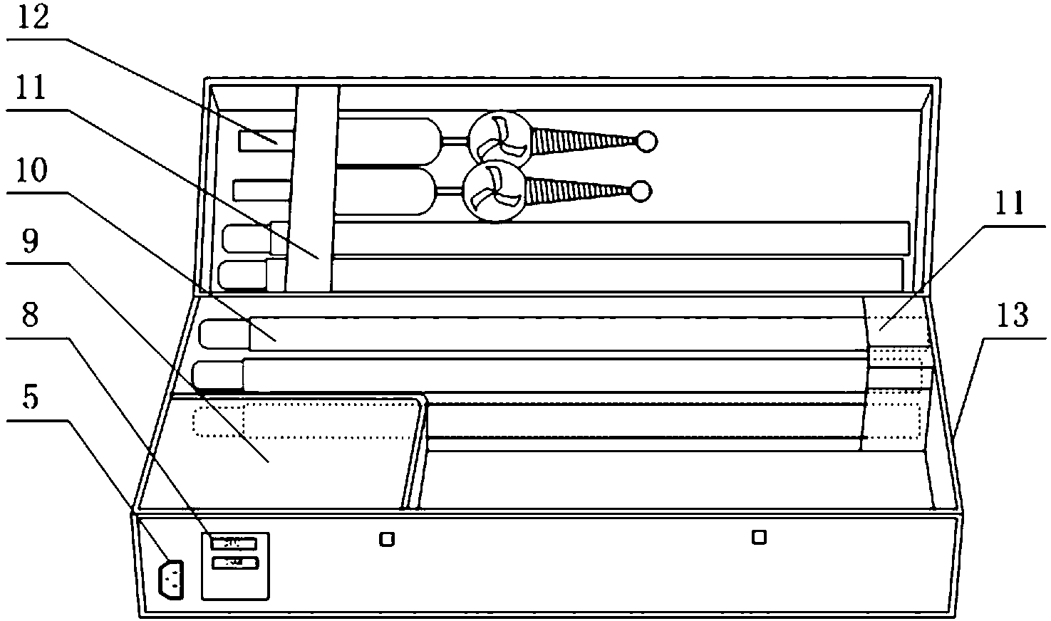 Portable vehicle-mounted insulation tool drying box