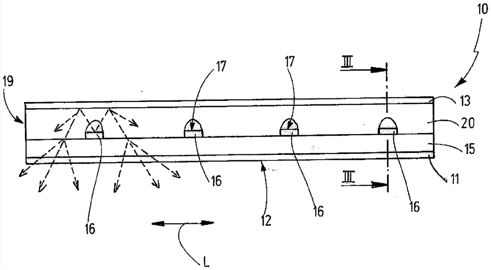 Flexible Surface Area Light, In Particular For Use In A Piece Of Clothing