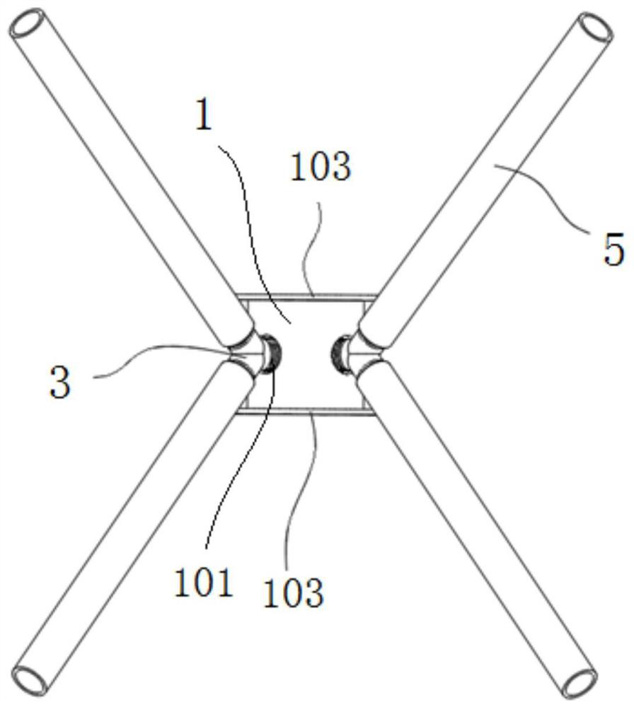 A connector for lattice type wind power tower