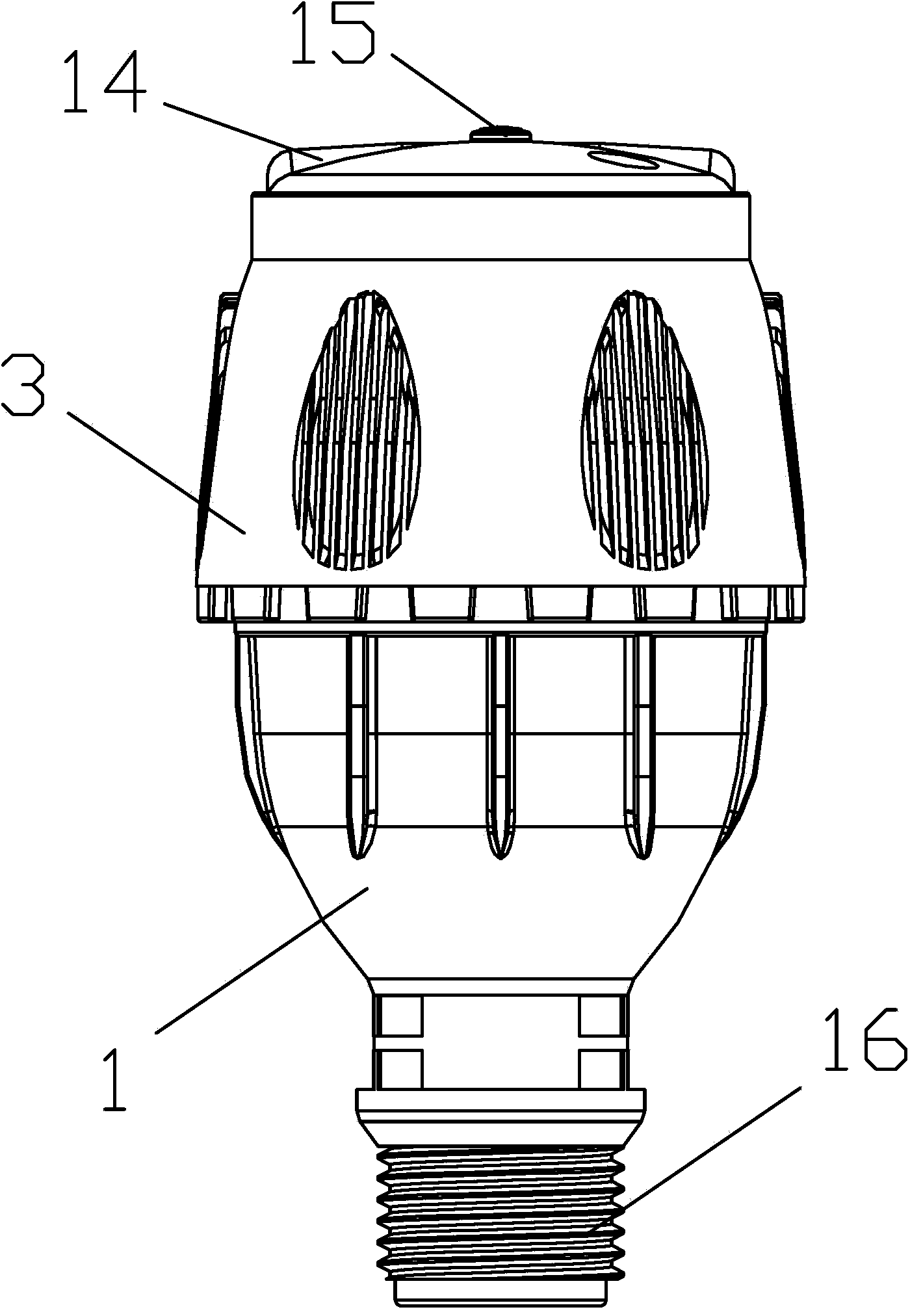 High-uniformity anti-blocking insect-preventing rotating nozzle
