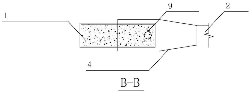 Combined reinforced joint for connection of steel beam and wide concrete filled steel tubular column