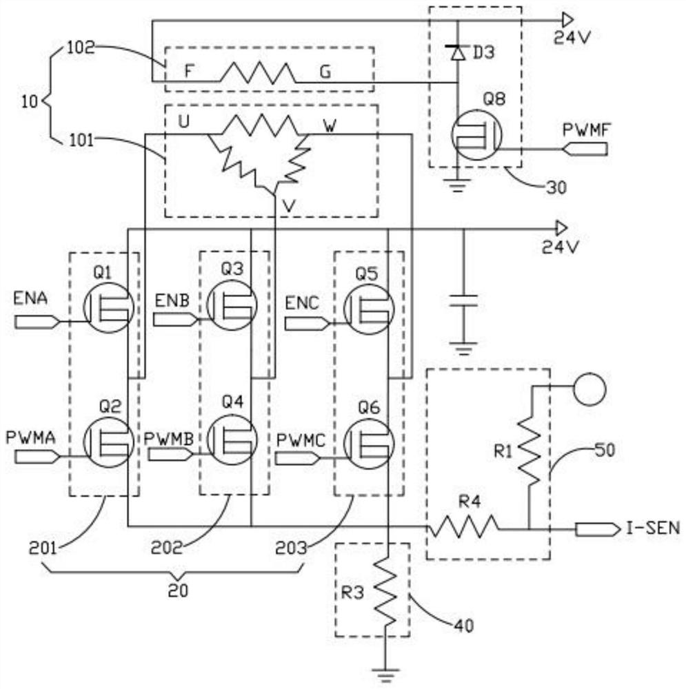 Motor and control device for starting and power generation of internal combustion engine