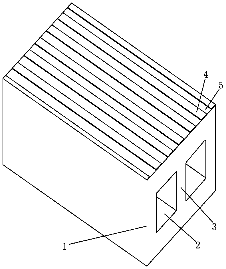 Load-bearing concrete perforated brick