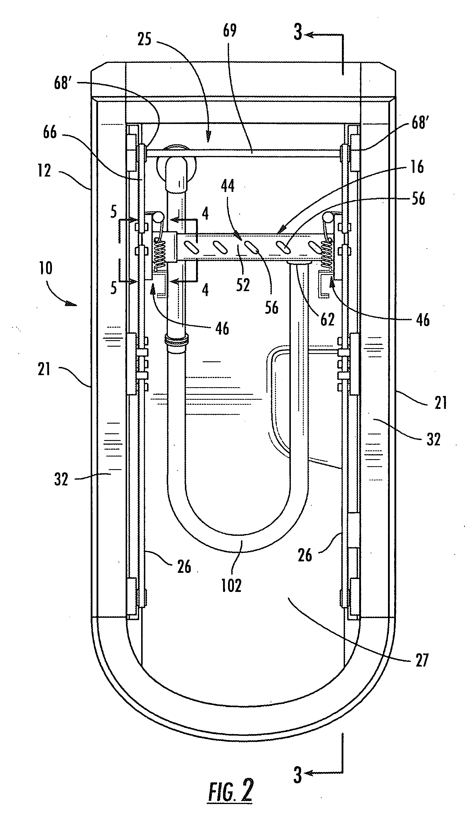 Apparatus for dry hydro-therapy body massage of a user in a seated position