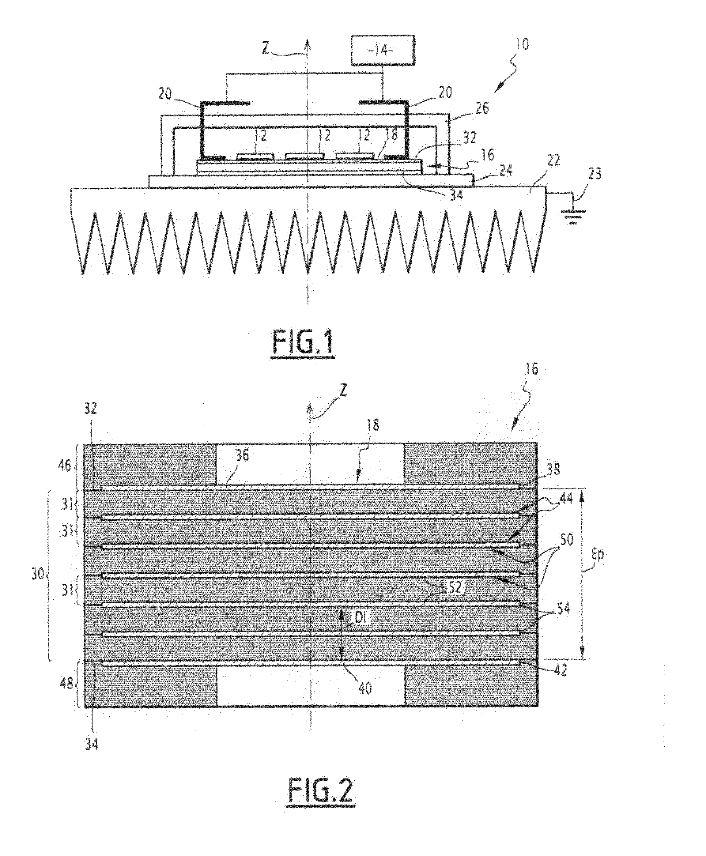 Device for Electric Insulation of a Conducting Plane