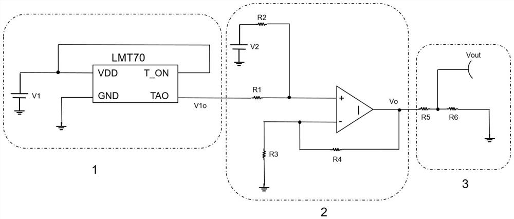 Broadband high-power amplifier based on temperature compensation