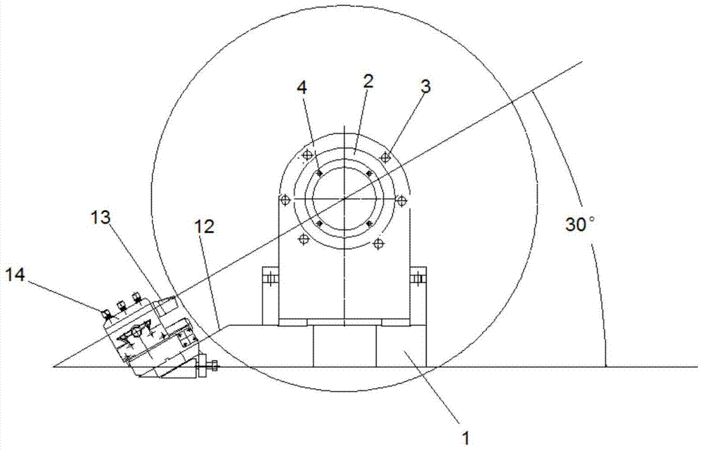 Locomotive wheel CNC turning repair equipment