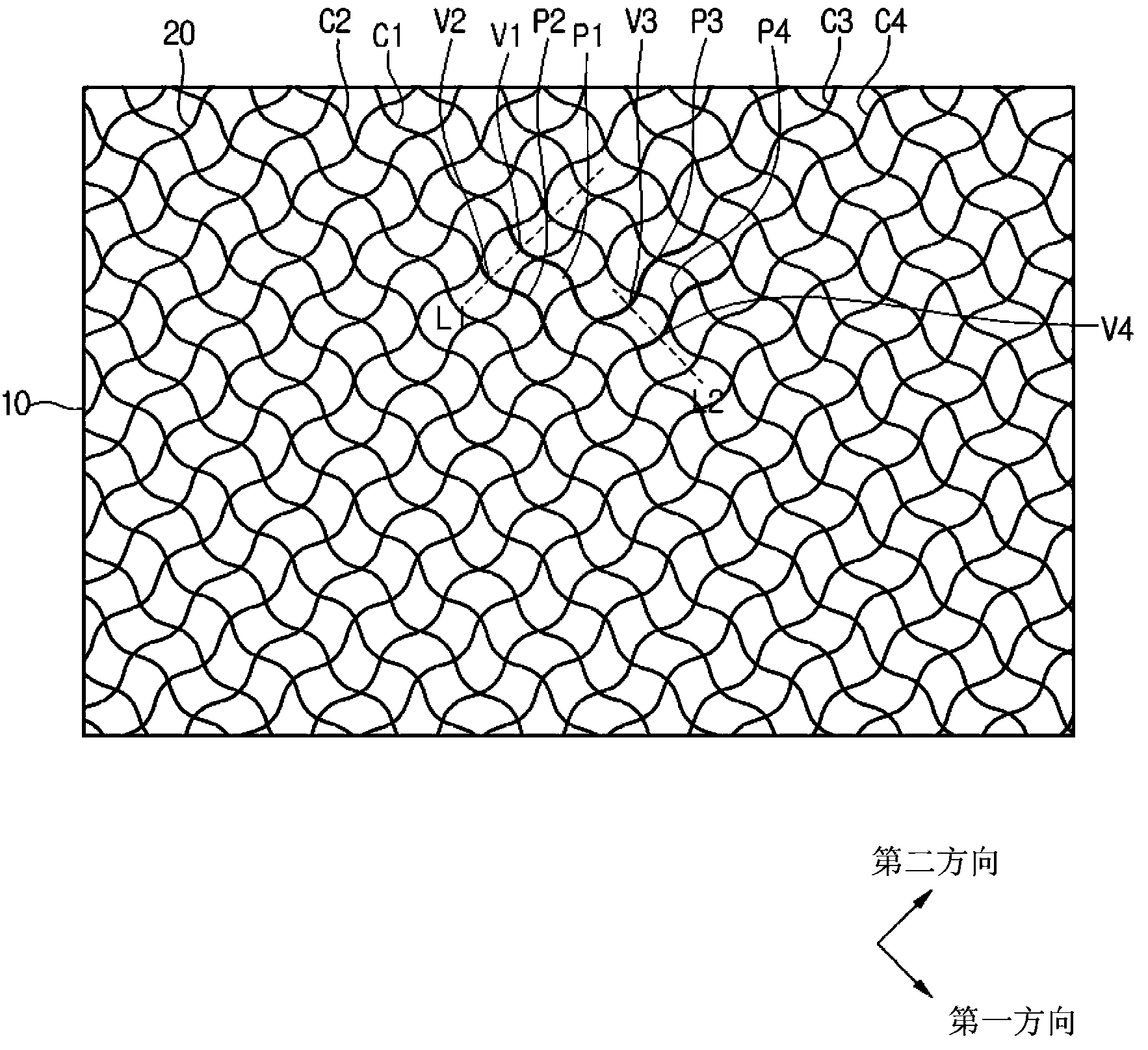 Electrode member and touch screen including the same