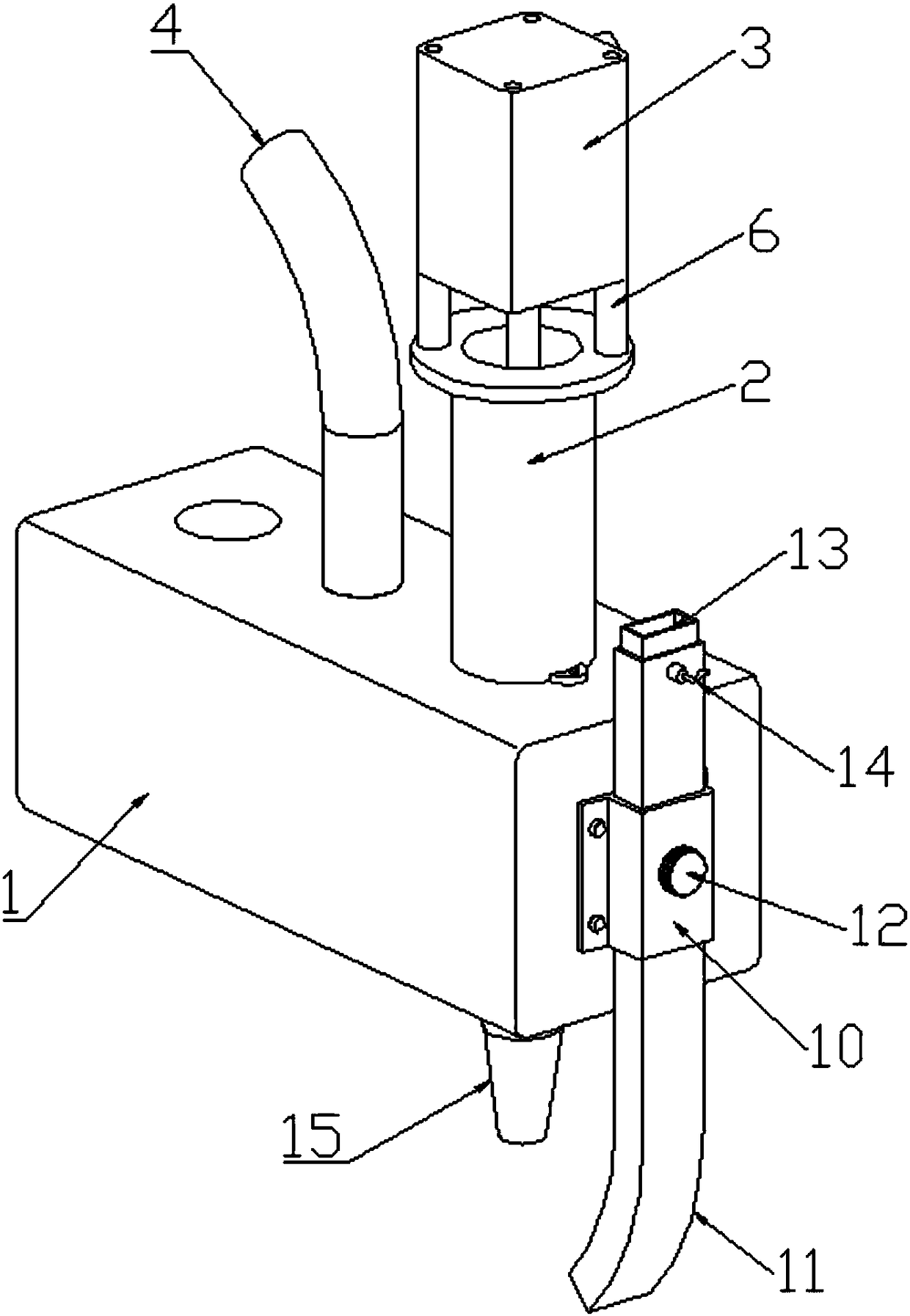 Intermittent glue filling device for automatic glue filling of wire harness terminal
