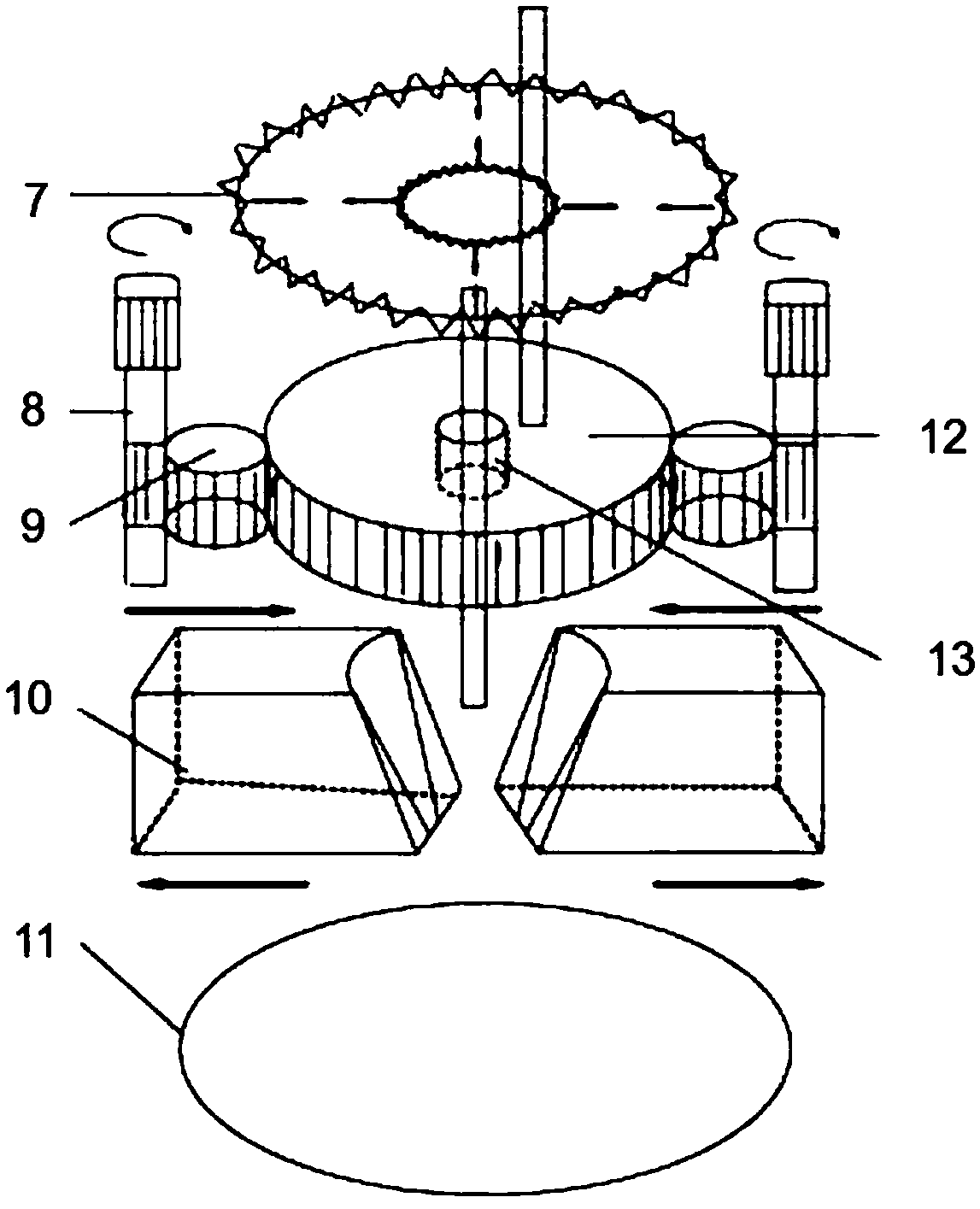 Engineering bamboo nail manufacturing method and engineering bamboo nail processing equipment