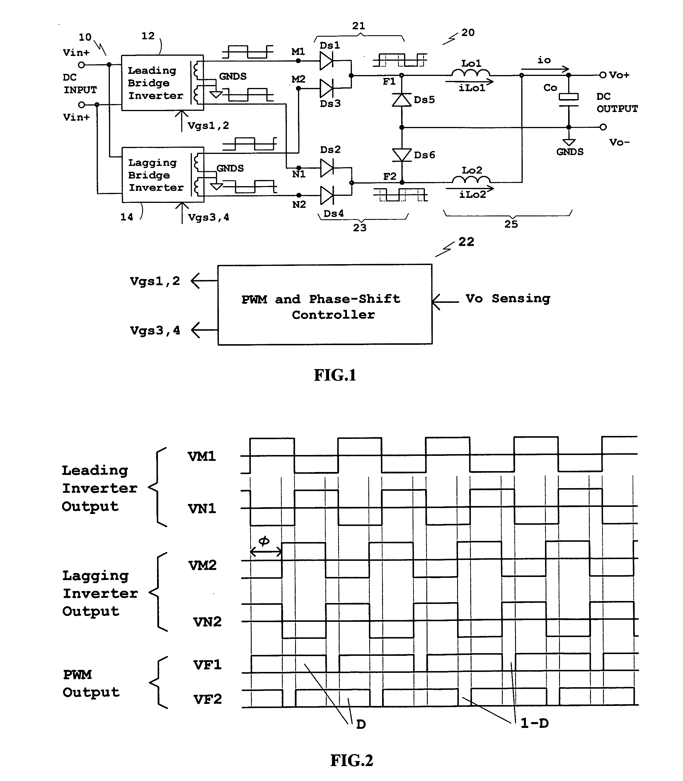 Phase-shifted dual-bridge DC/DC converter with wide-range ZVS and zero circulating current