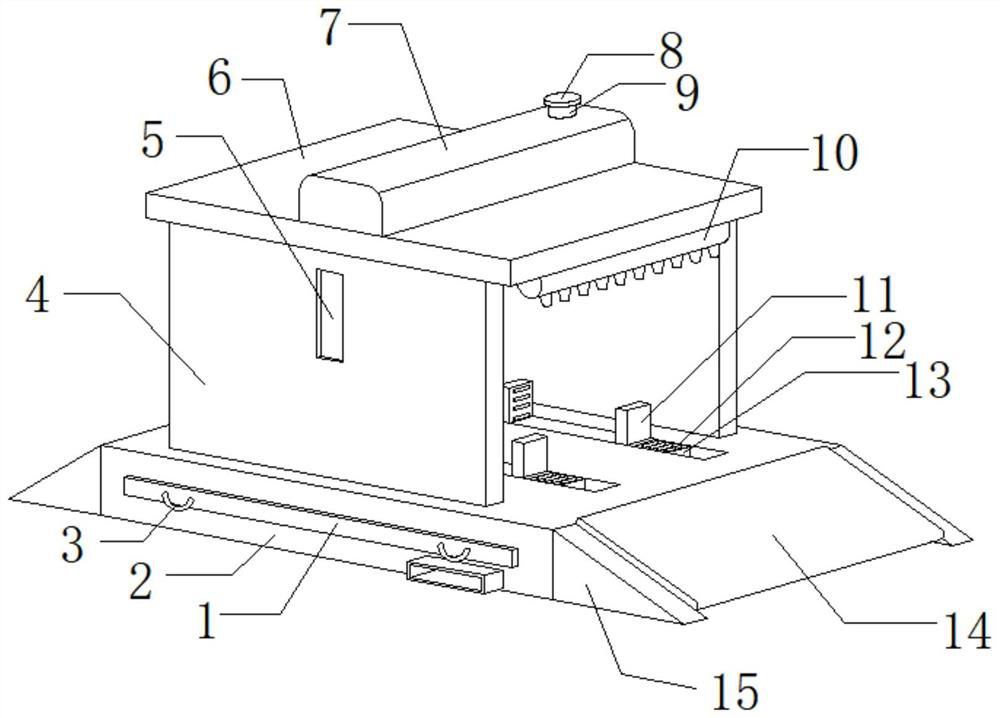 A cleaning device for agricultural machinery