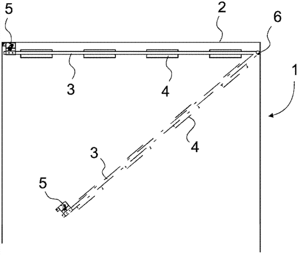 Method and arrangement for opening and closing a suspended ceiling or corresponding of an elevator car and also a locking device