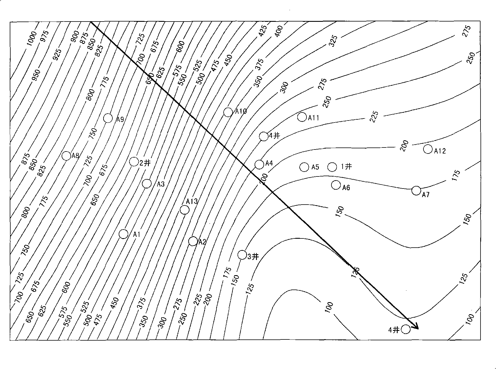 Method for acquiring container layer coarseness area distribution rule
