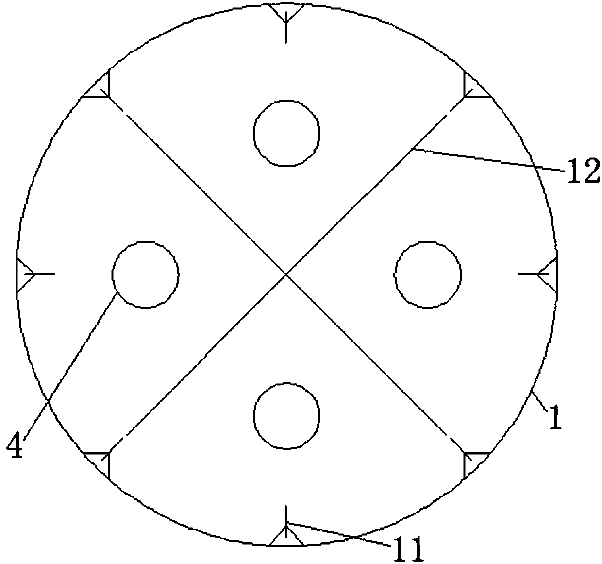 Slurry concentrating and stirring device