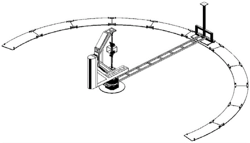 Laboratory measurement method for optical properties of satellites