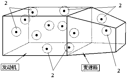 A method for testing the sound insulation ability of vehicle body to engine noise