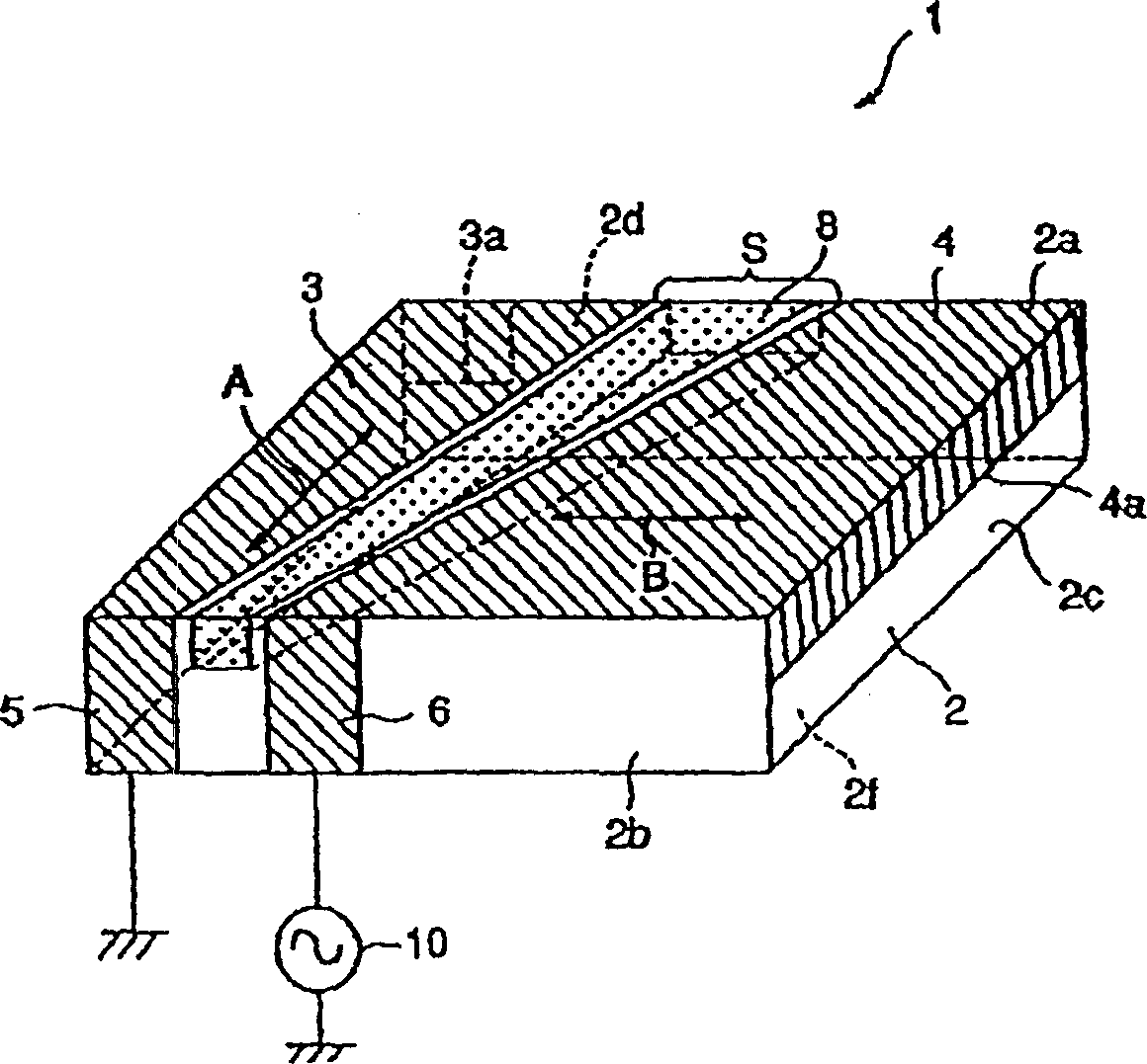 Surface-mount antenna and communication device with surface-mount antenna