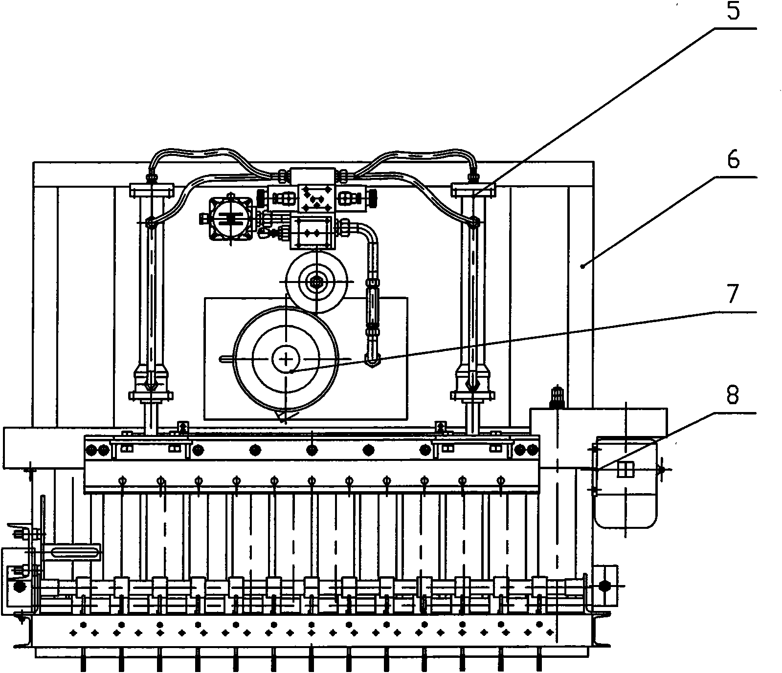 Hydraulic blank cutting machine